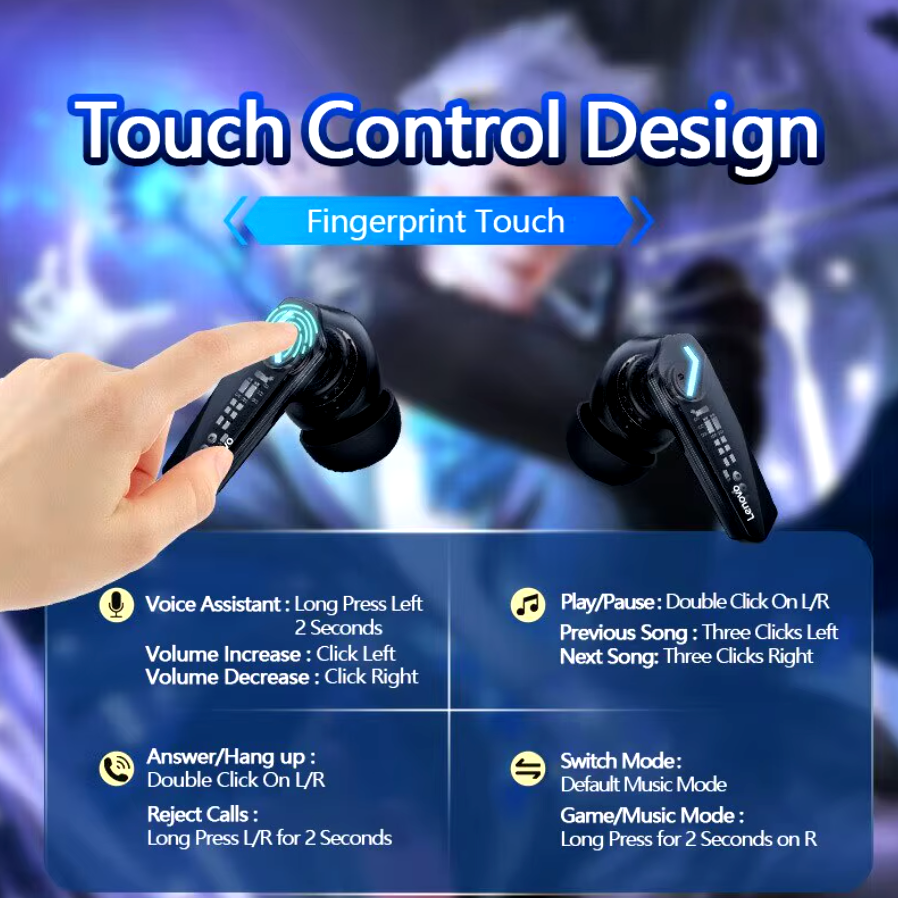 Lenovo GM2 Pro Bluetooth Earphones